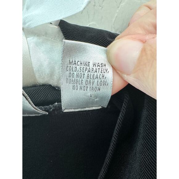 CHICO’S TRAVELERS | Black Cowl Neck Stretch Long Sleeve Top | Size 1 Medium - Picture 6 of 6